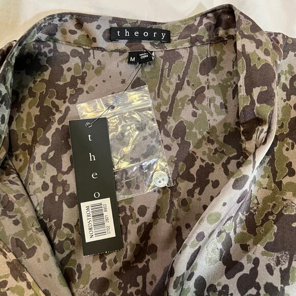 Theory NWT Sleeveless Sinaclaire Silk Blouse size M - Picture 3 of 11